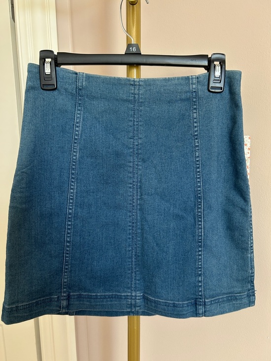 NWT Free People Denim Skirt (size 12) - Picture 2 of 8